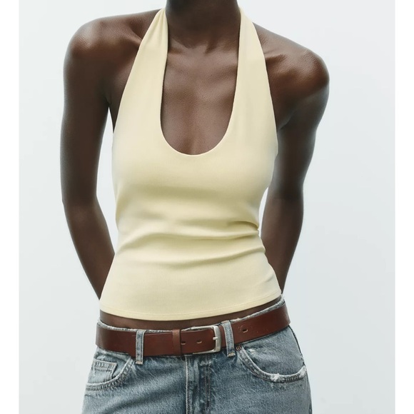 Zara Tops - Zara Cream Halter Camisole